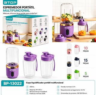 Liquidificador Portátil Squeeze 2 Em 1 Espremedor De Sumo