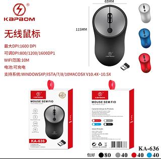 Mouse Óptico Sem Fio Kapbom