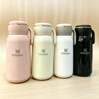 NOVO Garrafa Térmica Mini Macaron: Estilo e Praticidade em Cores Suaves 420ML