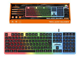 Teclado Gamer Semi Mecânico Led Rgb