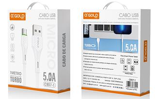 Cabo Dados Carga Rápida Para V8 5.0A 1m—AGOLD