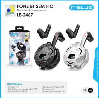 Fone De Ouvido Gamer It-blue Le-2467 Bluetooth 5.4