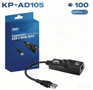 Conversor de Rede USB 2.0 RJ45 10/100 Mbps Knup