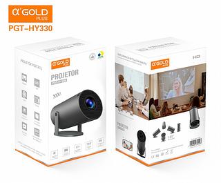 Projetor HY330 4K Ultra HD com Tela Gigante de até 150 Polegadas—AGOLD