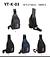 ￼Mochila masculina para computador de grande capacidade, alça de aço, mochila casual FA-2405 membrana impermeável