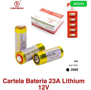 Cartela Bateria 23A Lithium 12V Lehmox