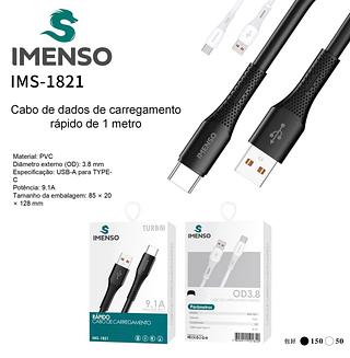 IMENSO Cabo de dados rapido de 1 metro USB para TYPE C 9.1A