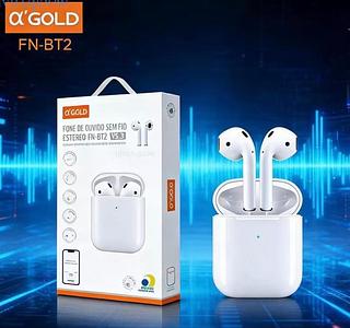 Fone de Ouvido Sem fio Bluetooth 5.4 a'Gold FN-BT2 Estereo Original