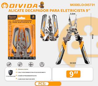 ALICATE DECAPADOR PARA ELETRICISTA 9"