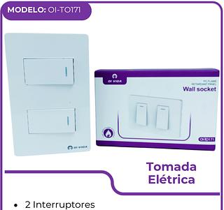 Tomada Elétrica 2 Interruptores