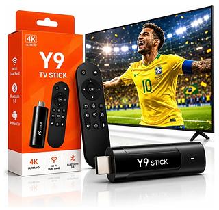 Tv Stick M98 Y9 Android TV 11，4K HDMI YouTube Netflix Preto—512+1024GB