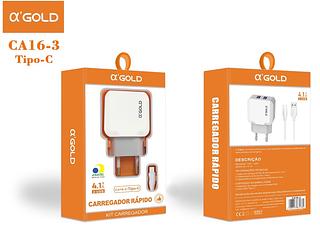 CARREGADOR HMASTON QUALIDADE 4.1A 2usb Para Typec
