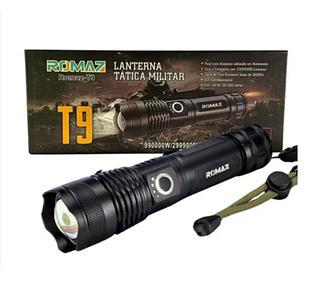 ￼Lanterna Super Potente T9 P50 Tática Mais Forte Do Mundo Potente Acampamento; Segurança