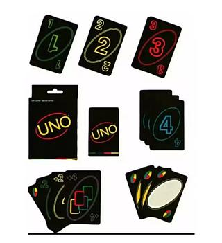 Jogo Cartas Uno Preto Tradicional Cartas Para Personalizar（150pc*3.5=525）
