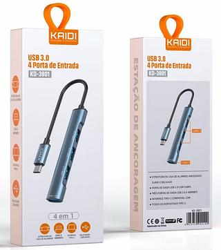 Hub 4Em 1 Ugreen Usb-c Para 4*usb 3.0-kaidi
