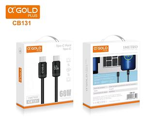 CABO DE CARGA RÁPIDA TURBO POWER 30W TIPO C PARA tipo c1 M METROS AGOLD