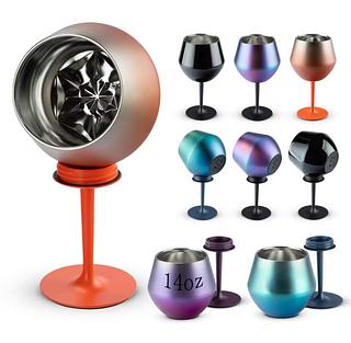 304 Stainless Steel Insulation 2 in 1 Cocktail Cup Removable U-Shaped Wine Glass Double（caxia75pc✖️13.5=1012）