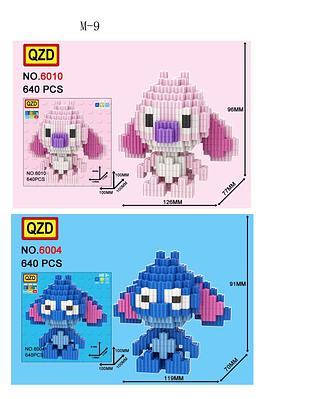 MINNIE BLOCOS DE MONTAR COM 640pecas .BLOCOS DE CONSTRUÇÃO