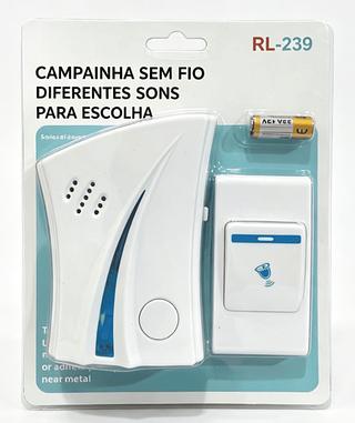 Campainha Residencial Sem Fio Maxtel Prova D'agua 15 M