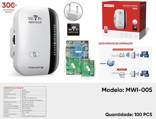 ￼Novo Repetidor Wi-Fi Wireless 300Mbps 2.4G Roteador Extensor de Sinal Wi-Fi Amplificador de Sinal Adaptador de Rede