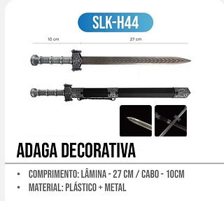 37cm Espada Adaga Punhal Hinduísmo Decoração Rica Em Detalhes Espada sem afiar