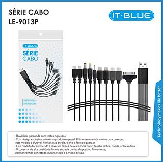 cabo usb com 10conectores diferentes 10in1