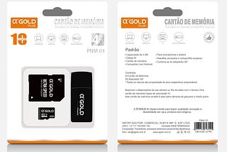 ￼Cartão de Memória Micro Sd 4GB Original com Adaptador Sd para Celular Notebook Filmadora-AGOLD