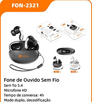 FONE DE OUVIDO BLUETOOTH 5.4—ONEX