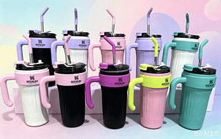 ￼Garrafa Térmica de Agua com Canudo 890ml Stanley
