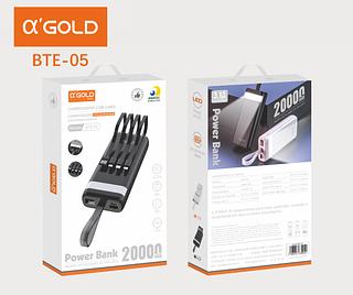 Carregador Portátil Power Bank 20.000 Para iPhone E Samsung Preto Universal