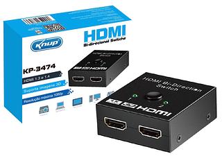 Adaptador HDMI 2 em 1 Bidirecional