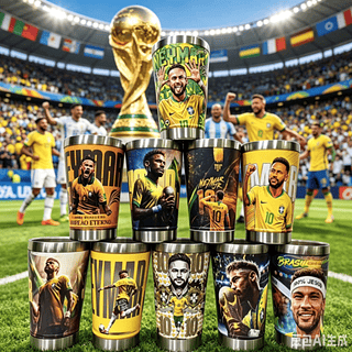 Copo temica 473ml Envio apenas estampa e Neymar Brasil