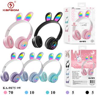 ￼Fone de Ouvido Bluetooth 5.3 Sem Fio Com Redução de Ruído Orelhas de Coelho Led Rgb（caxia100pc✖️25=2500）