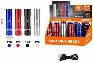 ￼Lanterna De Led Longo Alcance 300m Carregavel Cabo Typec