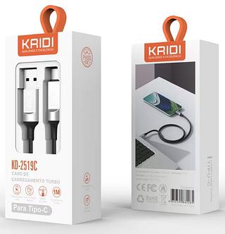 Cabo Dados Carga Rápida Para Type-c 3.4A Kaidi