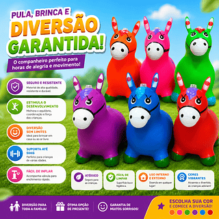 Cavalinho Upa Upa Grande Pula Pula Borracha