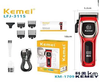 ￼Máquina De Cabelo Barba Kemei Para Homens Profissional Máquina De Corte Barbeador Elétrico