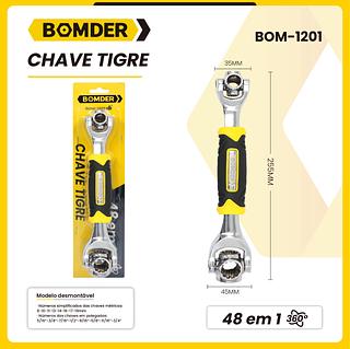 CHAVE TIGER 48EM1, Rotação de 360 graus