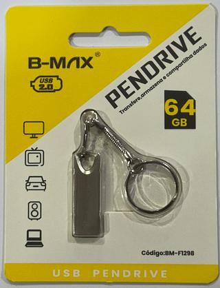 Pen Drive 64Gb Metal Usb 2.0 Original—Bmax bm-f1298