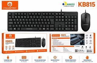 Kit Teclado + Mouse Óptic com Fio qualidade