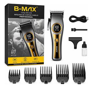 Maquininha Profissional Cortar Cabelo Aparador Máquina Corte Cabelo Barba Acabamento
