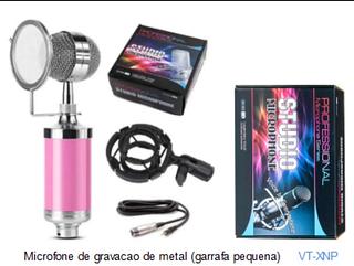 ￼Fofo Biberão De Alimentação Design Condensador Estéreo Gravação Microfone