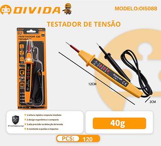 ￼Chave Testadora Eletrico Profissional 3 Indicadores Tensão