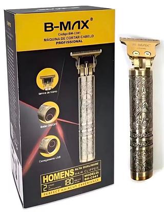 Máquina De Cortar Cabelo B-max Bm-c041 Recarregável Cor Dourado-escuro