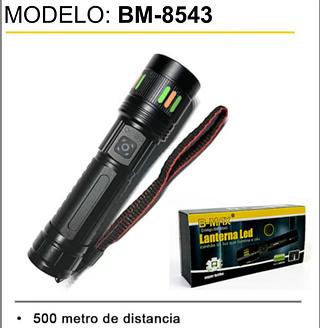 ￼Lanterna Super Led Holofote Ultra Potente Recarregavel 2000L-BMAX