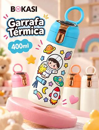 Garrafa Termica Visor Inteligente Lucas Neto 400ml com visor