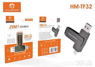 H'maston PenDrive 2 Em 1 Tipo C pen drive Memória Vara 32Gb