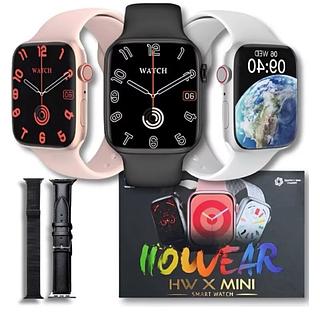 Relógio Inteligente Smartwatch Hw X Mini Amoled com 3Pulseiras Lançamento