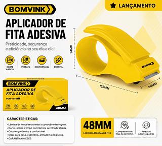 ￼Aplicador de Fita Adesiva Manual para Embalagem Caixas