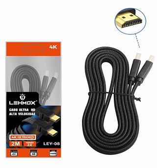 cabo 4k hdmi 2m para tv